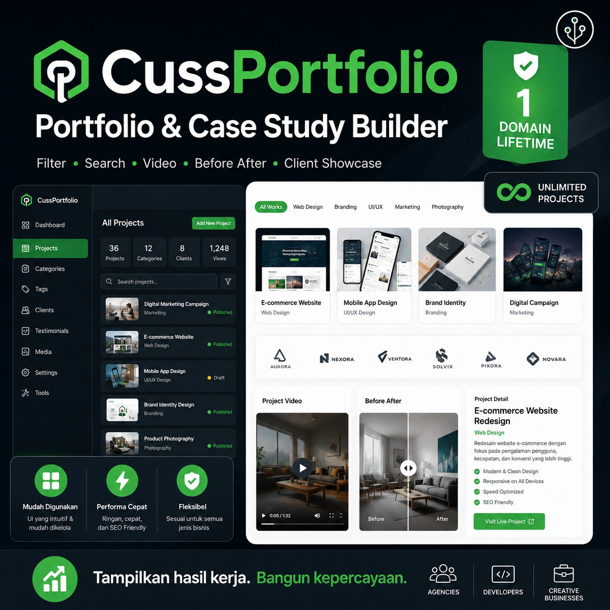 plugin portofolio website