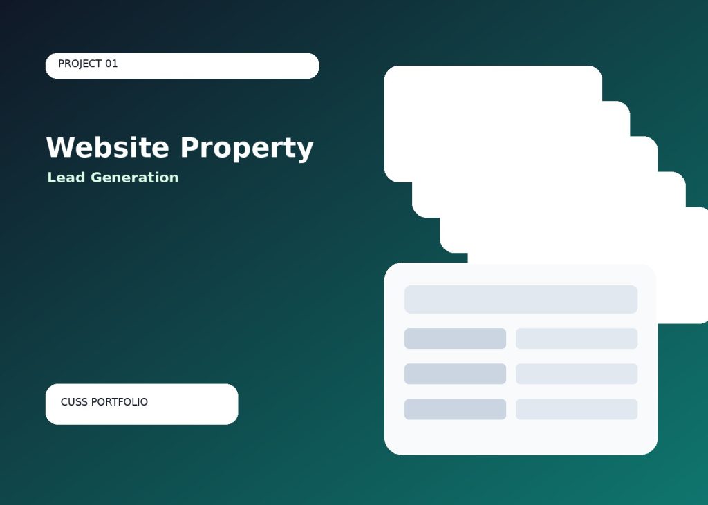 Property Lead Generation Website