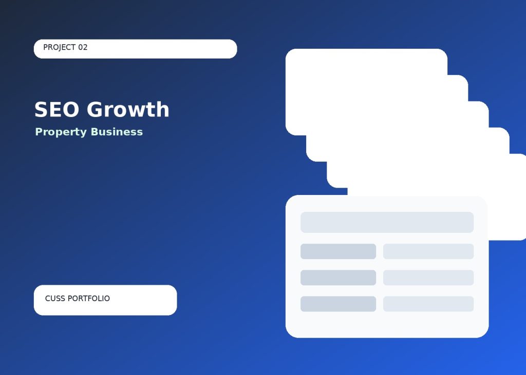 SEO Growth for a Property Business