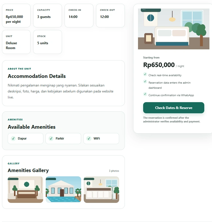 CussStay — Kelola Listing dan Reservasi Penginapan Langsung dari WordPress - Image 3