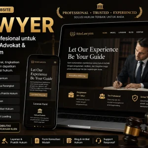 Template Website Lawyer - Bangun Citra Profesional, Tingkatkan Kepercayaan Klien