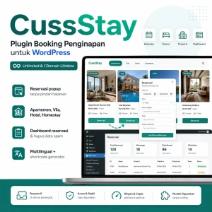CussStay — Kelola Listing dan Reservasi Penginapan Langsung dari WordPress