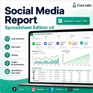 template Social Media Report