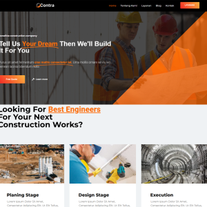 Template Website Company Profile Kontraktor