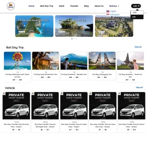 Template Web Travel & Rental